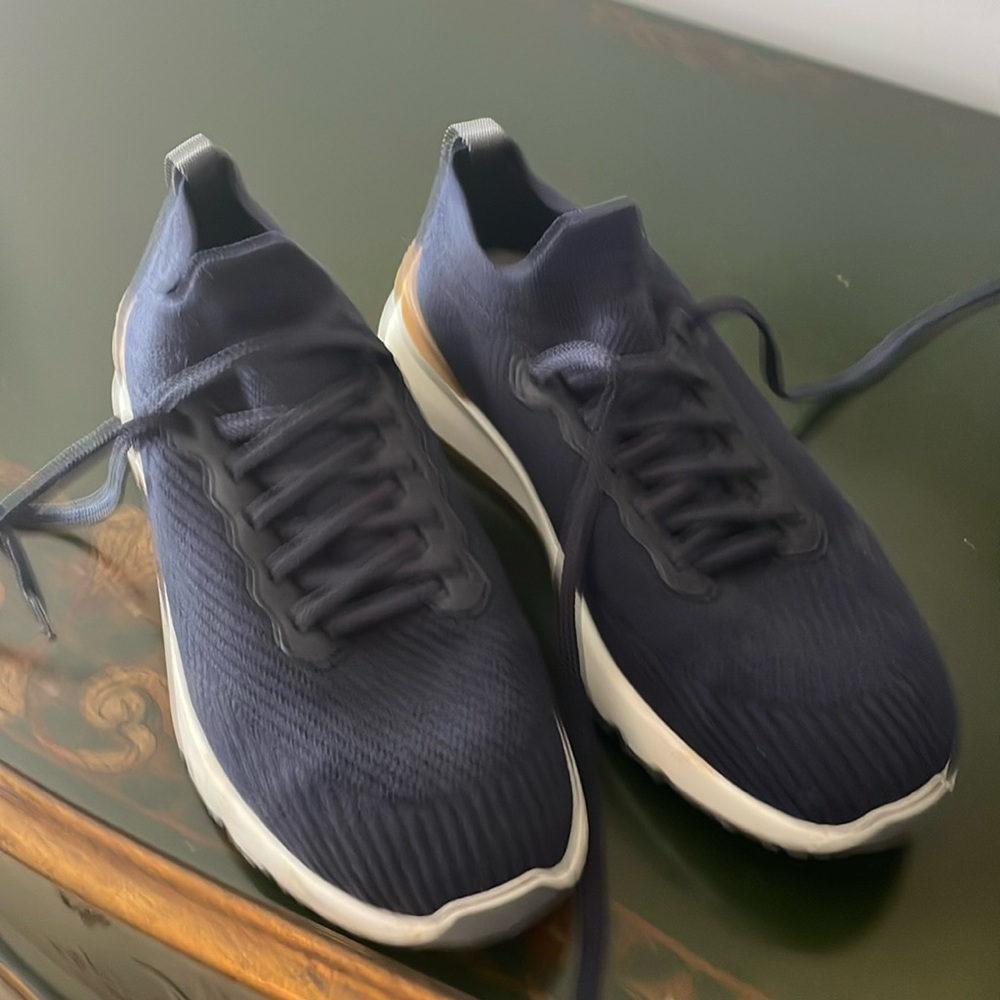 Brunello Cucinelli wool sneakers.